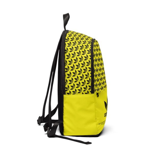 Padded Graphic Backpack - Yellow - Adigrass - Image 2