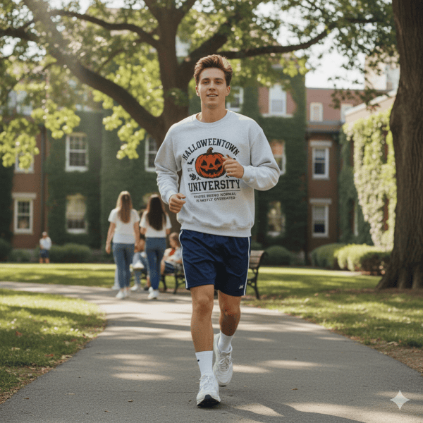 Adult Sweatshirt of Halloween Town University 1998, Cozy Fall Apparel, Unisex Crewneck, Halloween Gift, College Style Clothing