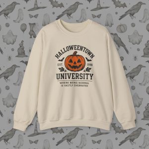 Adult Sweatshirt of Halloween Town University 1998, Cozy Fall Apparel, Unisex Crewneck, Halloween Gift, College Style Clothing