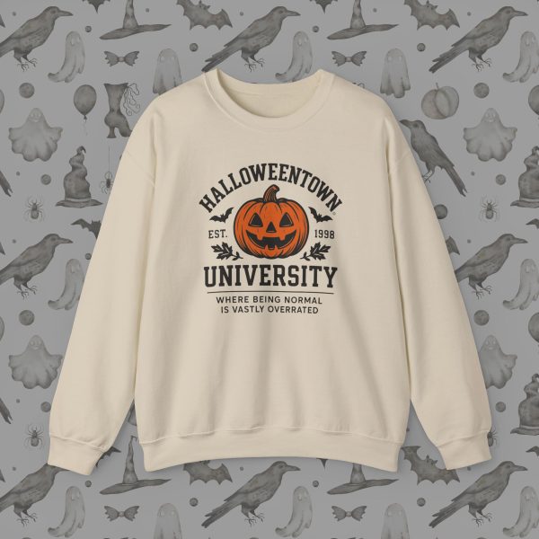 Adult Sweatshirt of Halloween Town University 1998, Cozy Fall Apparel, Unisex Crewneck, Halloween Gift, College Style Clothing