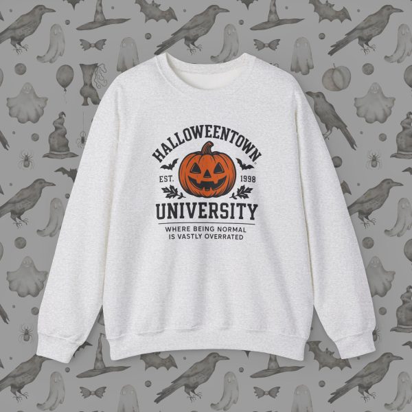 Adult Sweatshirt of Halloween Town University 1998, Cozy Fall Apparel, Unisex Crewneck, Halloween Gift, College Style Clothing
