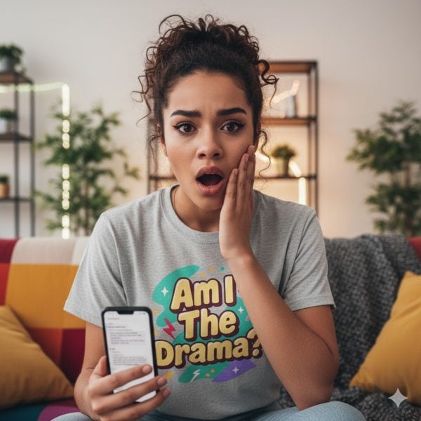 Am I The Drama? Unisex Ultra Cotton Tee - Fun Casual Shirt, Gift for Friends, Drama Lovers, Humor Apparel, Everyday Wear, Quirky T-Shirt