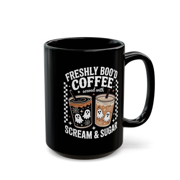"Boo'd Coffee with Scream" Spooky Coffee Mug - Perfect for Halloween, Ghost Lovers, and Coffee Enthusiasts