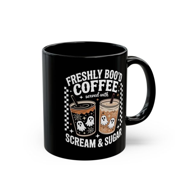 "Boo'd Coffee with Scream" Spooky Coffee Mug - Perfect for Halloween, Ghost Lovers, and Coffee Enthusiasts