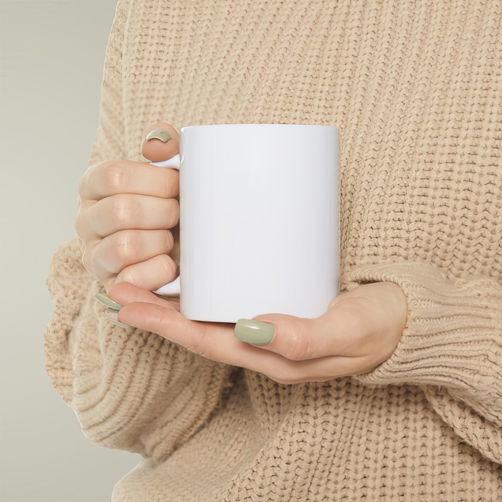 11oz ceramic mug in context