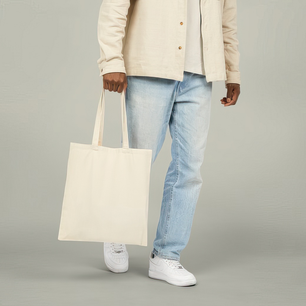 Cotton tote bag in context