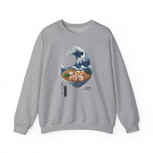 Great Wave Ramen Sweatshirt, Cozy Style, Gift for Sushi Lovers, Unisex Crewneck