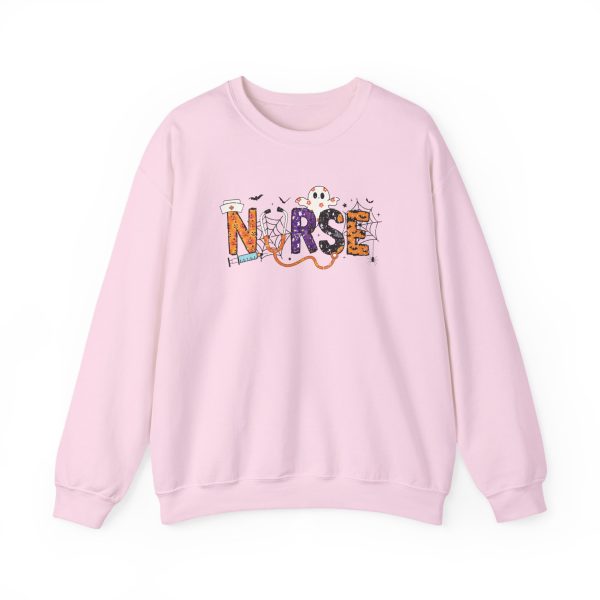 Halloween Nurse Sweatshirt, Cozy Gift for Nurses, Medical Professional Apparel, Halloween Sweater