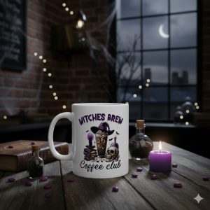 Witches Coffee Club Mug - Purple Coffee, Gift for Witches, Halloween Decor, Witchy Life