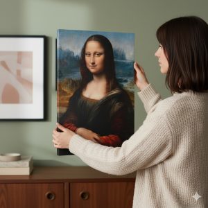 Restored "Mona Lisa" Version by Leonardo da Vinci (1503) (La Gioconda or La Joconde)
