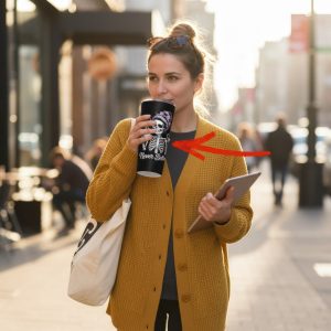 Skeleton 20oz Tumbler with Lid | Messy Bun Skull Travel Mug | 'Never Better' Sarcastic Insulated Cup | Funny Gift for Her