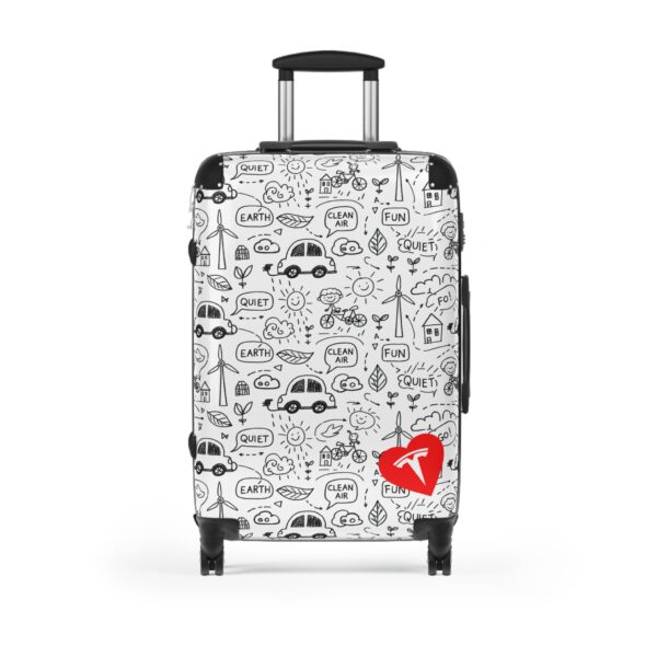 Tesla Luggage Wheeled Suitcase - White