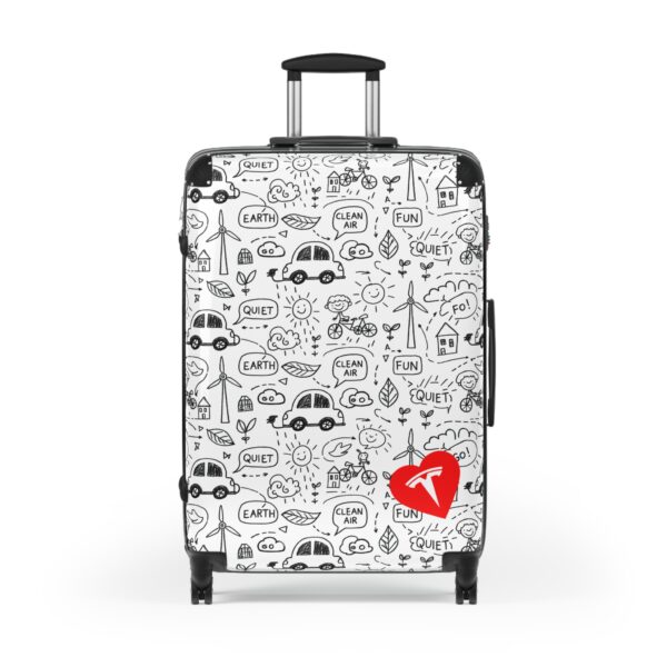 Tesla Luggage Wheeled Suitcase - White