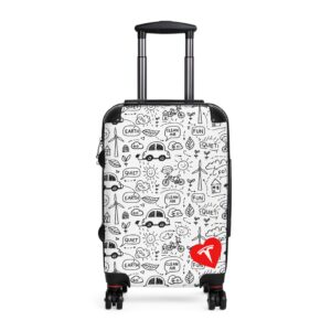 Tesla Luggage Wheeled Suitcase - White