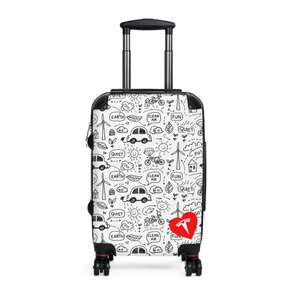 Tesla Luggage Wheeled Suitcase - White