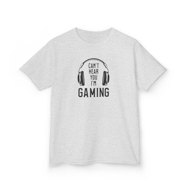 Youth T-Shirt of "Can't Hear You I'm Gaming" Soft Cotton Kids Gamer Shirt | Back to School Outfit | Comfortable Grade School Tee