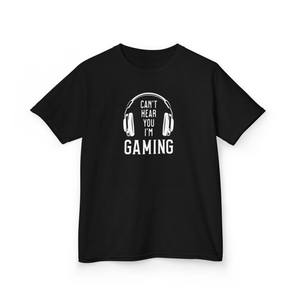 Youth T-Shirt of "Can't Hear You I'm Gaming" Soft Cotton Kids Gamer Shirt | Back to School Outfit | Comfortable Grade School Tee