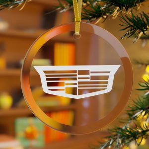 Glass Ornament ft. Cadillac Logo